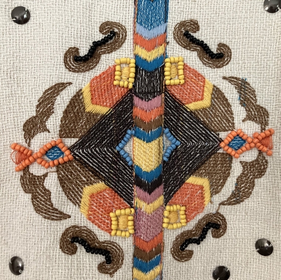 NWOT Embroidered and beaded Anthropologie Coloma Jacket, Pockets, Open Front, S - Picture 5 of 9